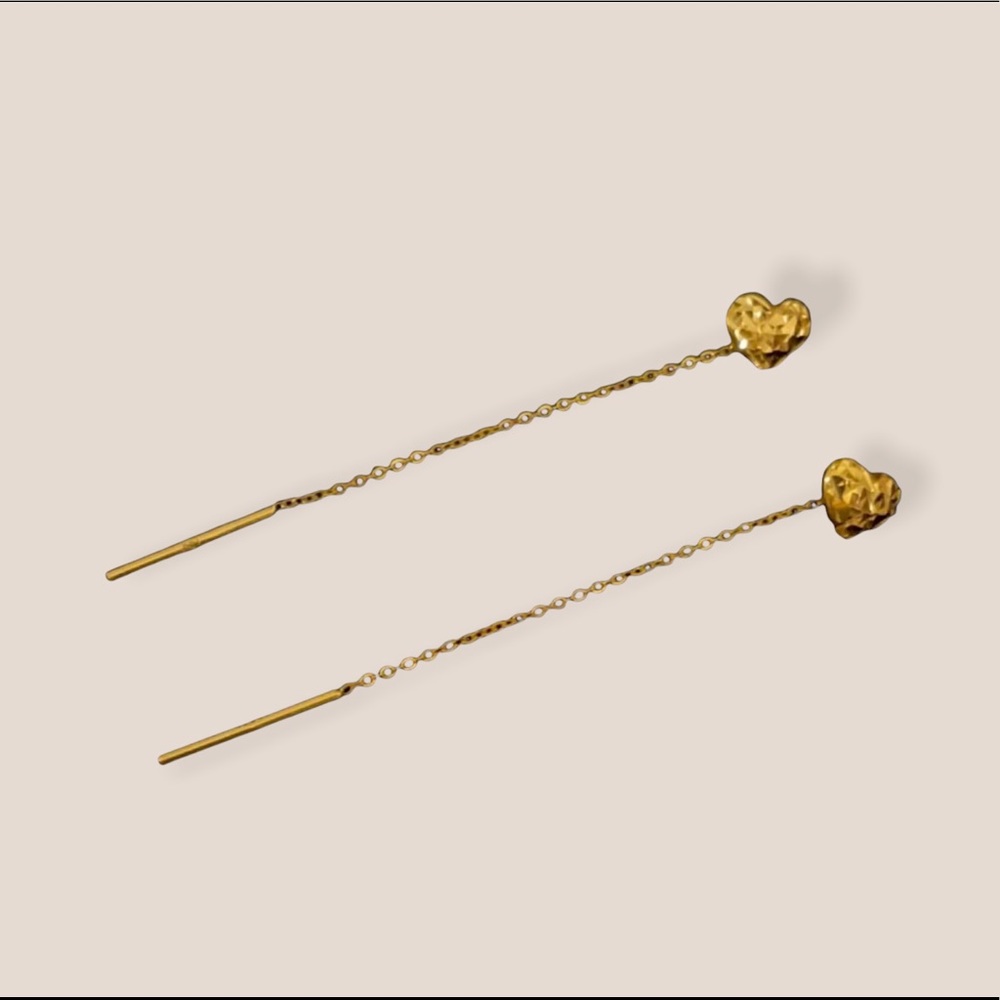 Authentic 18K Saudi Solid Gold Tictac earrings 0.6 g